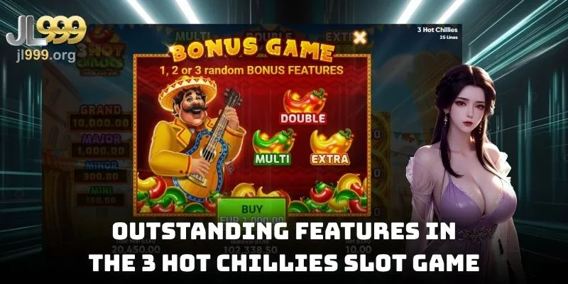 Outstanding features in the 3 Hot Chillies slot game