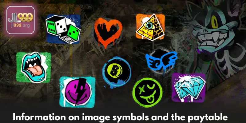 Information on image symbols and the paytable